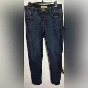 Democracy Women's Ab'solution Skinny Jeans Dark Wash Stretch Size 6 Blue